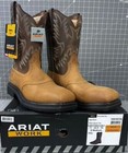 Ariat Men's Sierra Steel Toe Work Boot 10" Aged Bark Size 11 Electrical Hazard S