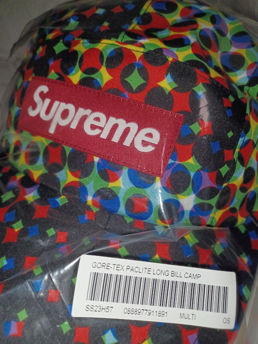 Supreme Gore-Tex Paclite Long Bill Camp Cap Multicolor SS23 Supreme Gore-Tex Paclite Long Bill Camp Cap Multicolor SS23
