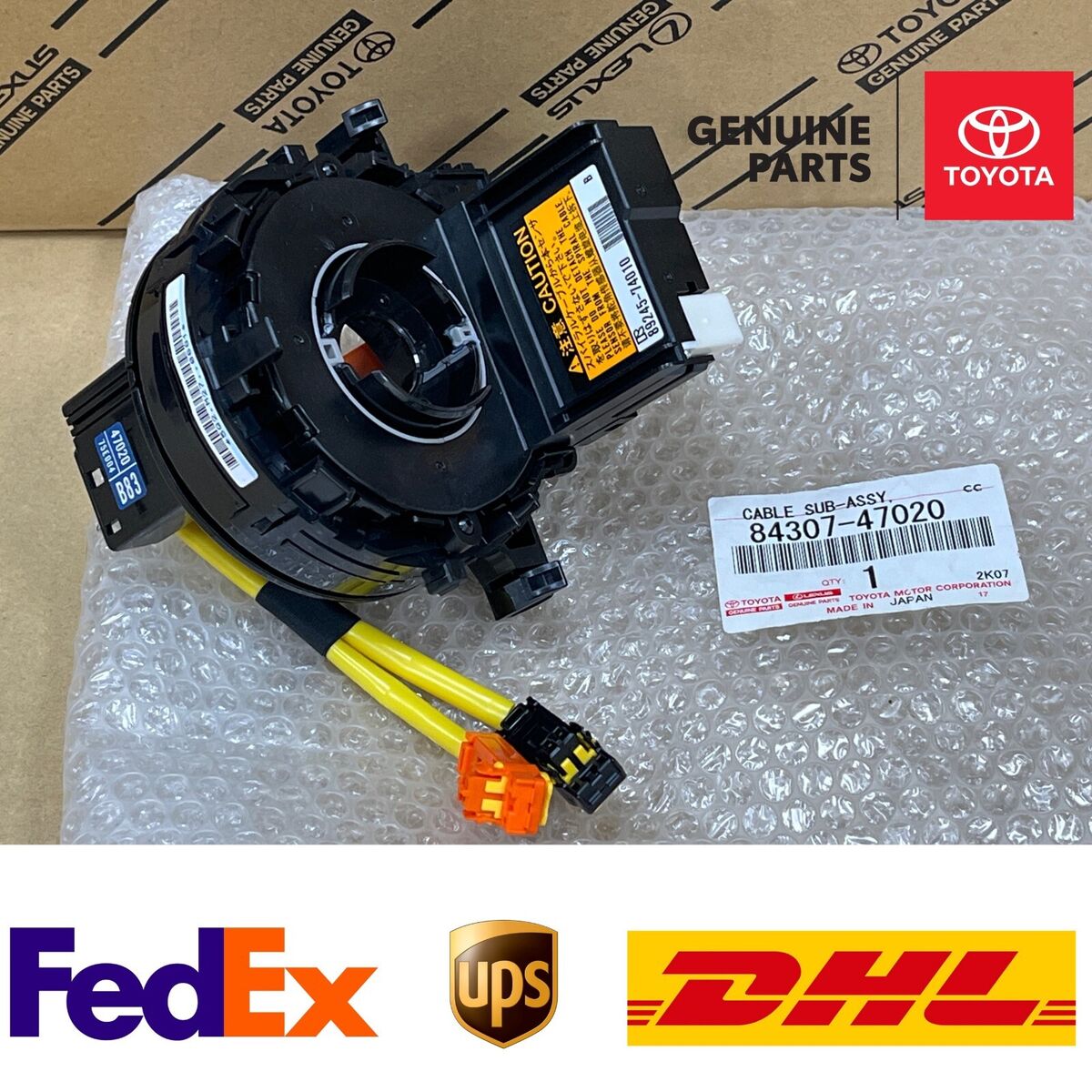 Toyota Genuine 8430747020 PRIUS YARIS SCION IQ PRADO CABLE W