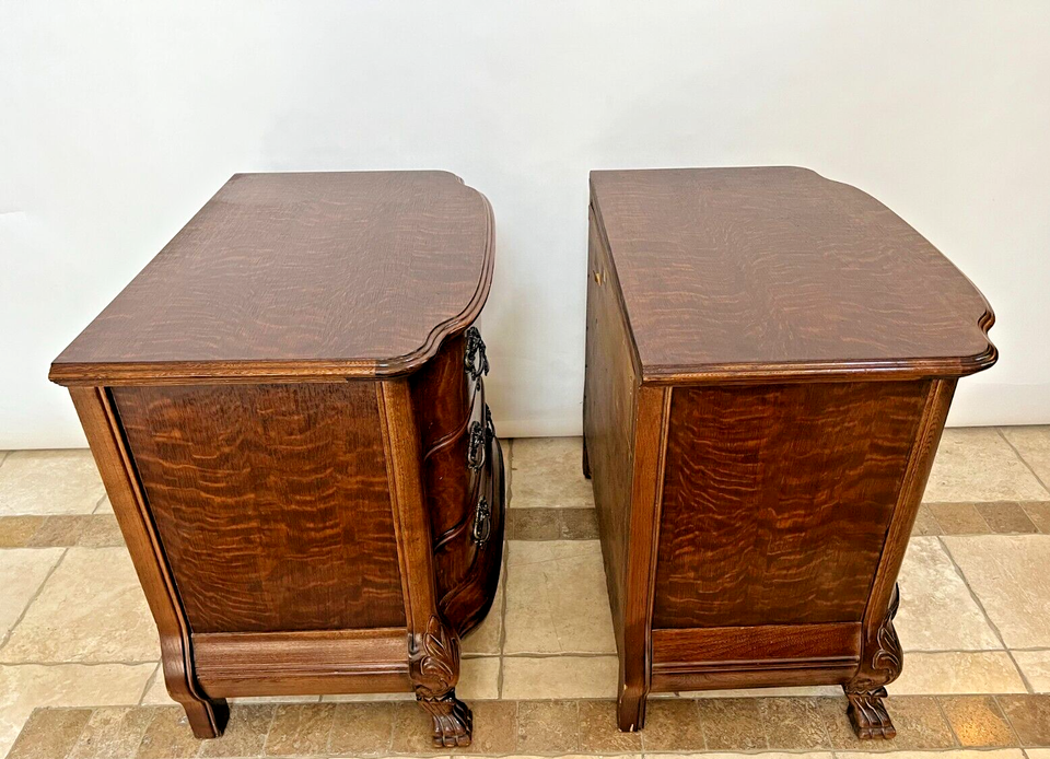 Pulaski Large Nightstands Keepsakes Collection Tiger Oak 3 Drawers Claw