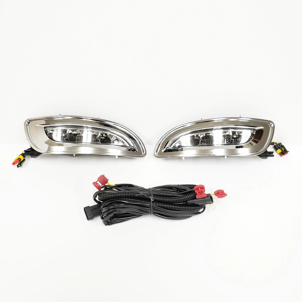 Juego de luces antiniebla LED 2004-2009 para Lexus RX330 RX350 bisel cromado blanco-ámbar  Foto 2 de 4