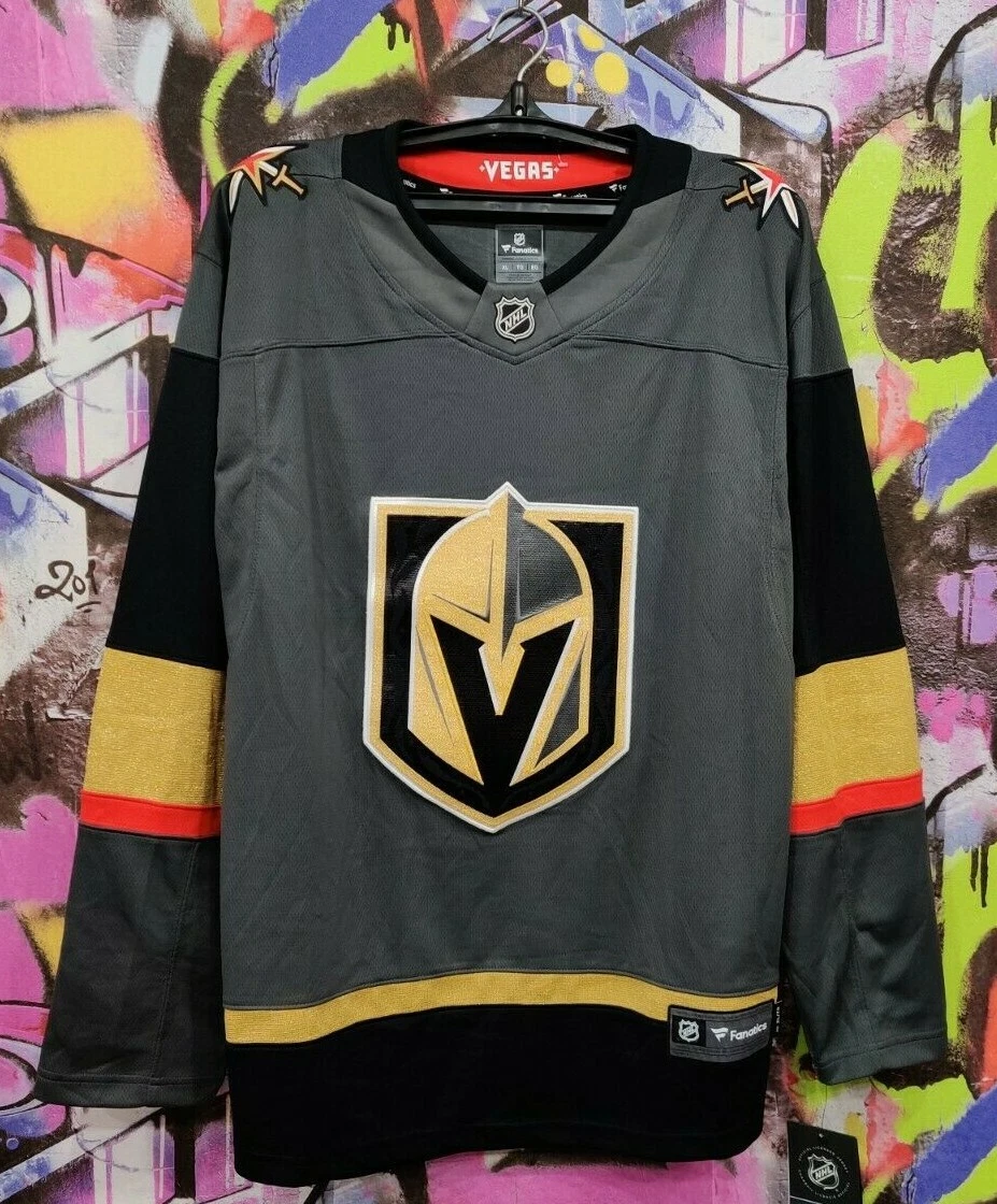 FANATICS LAS VEGAS GOLDEN KNIGHTS VGK NHL HOCKEY JERSEY T SHIRT Mens XL #1  DAD