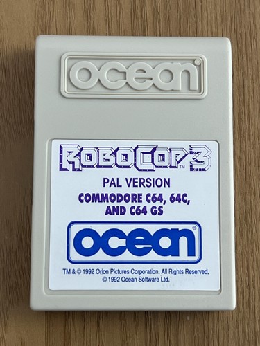 Rare Ocean Robocop 3 Commodore 64 Cartridge - Working -👽👾Retro Gift Idea👾👽 - Afbeelding 17 van 24