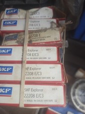 1 pcs - SKF 22208 E/C3 40mm I.D Spherical Roller Bearing, 80mm O.D