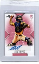 2021 Leaf Perfect Game AUTO Pink 1/1 Proof ROSS HIGHFILL Mississippi State Dawgs