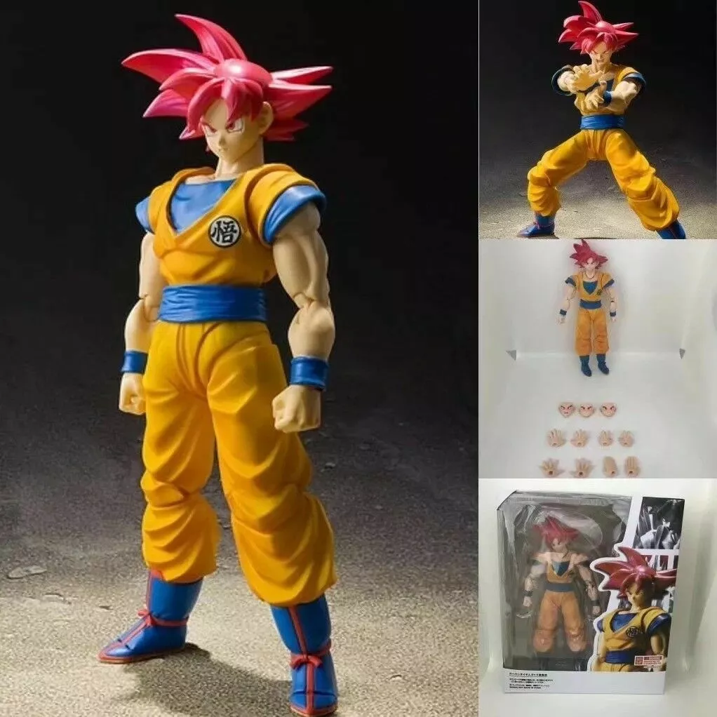 S.H.Figuart Dragon Ball Z SHF Red Super Saiyan God Red Goku Action Figure  to