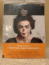 Hyde and EEK Zombie/Skull Tattoo and Gem Kit - New