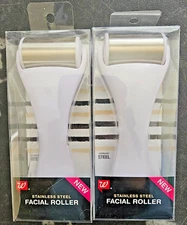 Walgreens Stainless Steel Facial Roller for Cooling Therapy Massages 2 Pack