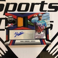 2023 Elite Extra Edition Yariel Cordero Orange DPL Patch Auto #2/149
