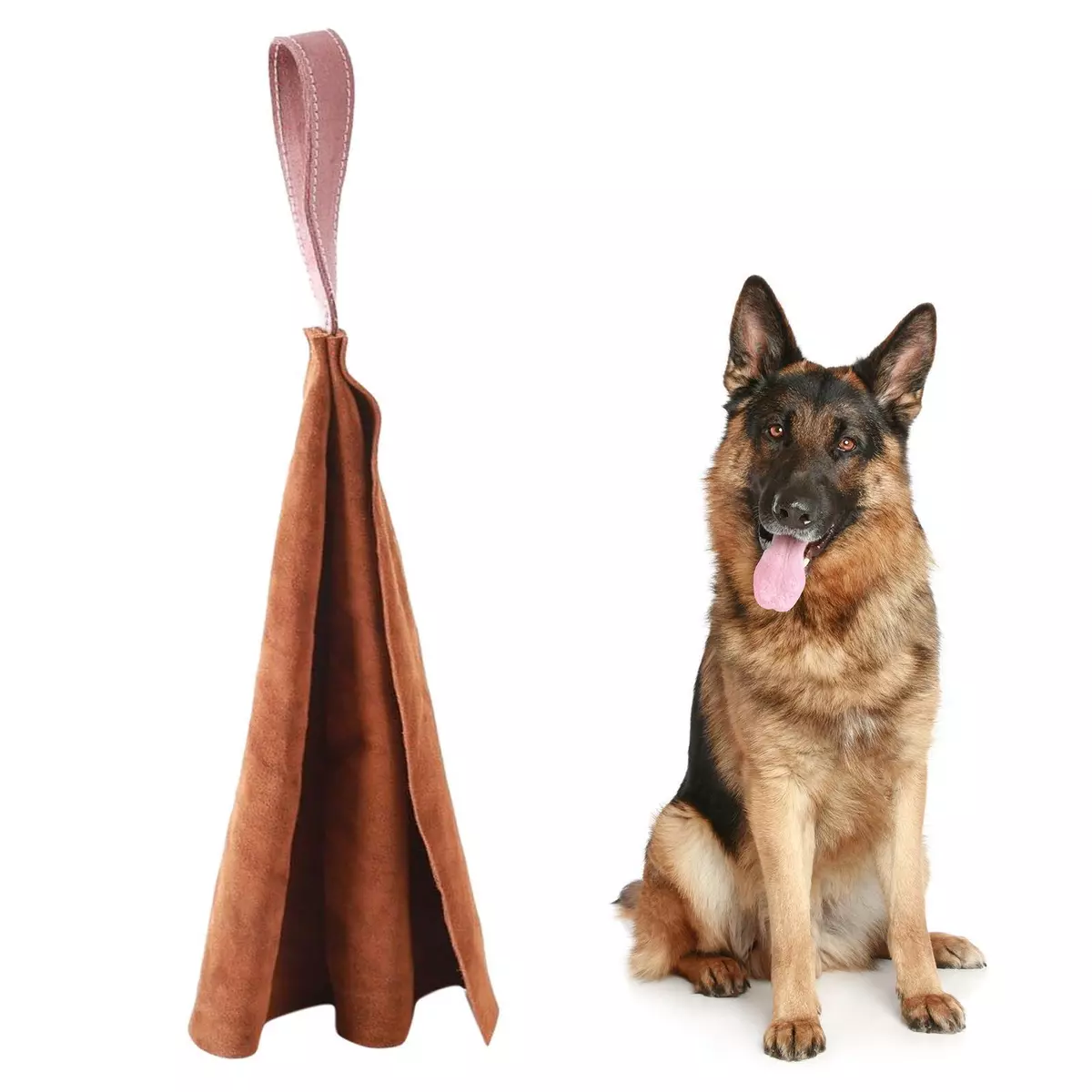 Leather puppy bite rag discount