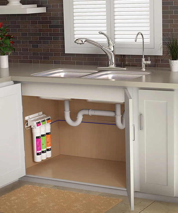 Brondell UC300 Under Counter Triple Water Filtration System + Faucet Open Box - Image 4 of 4