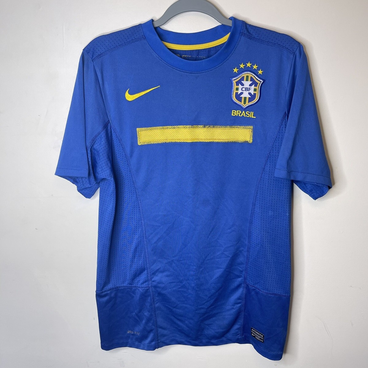 BRAZIL COPA 2011 AWAY FOOTBALL SOCCER JERSEY NIKE MEN Sz S | eBay
