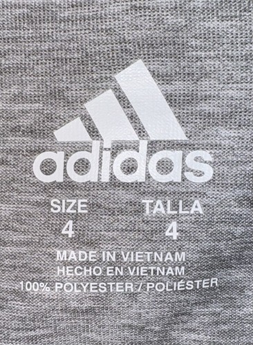 Boys Adidas Gray/Black/Red Basketball Long Sleeve Tee & Black/Red Pants Sz/ 4 - Picture 4 of 10