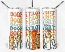 Booktrovert Metal Tumbler, Insulated, Stainless, Book Lover, Reusable, Cup