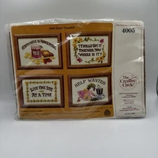 NEW The Creative Circle Kit 4005 Daily Thoughts Happy Picture Frames