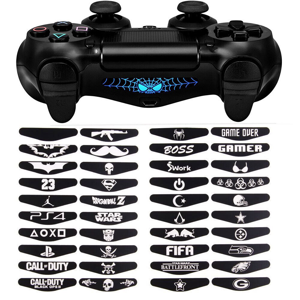 Række ud sollys overflade PLAYSTATION PS4 Controller Joypad Lightbar Sticker Decal Modding | eBay