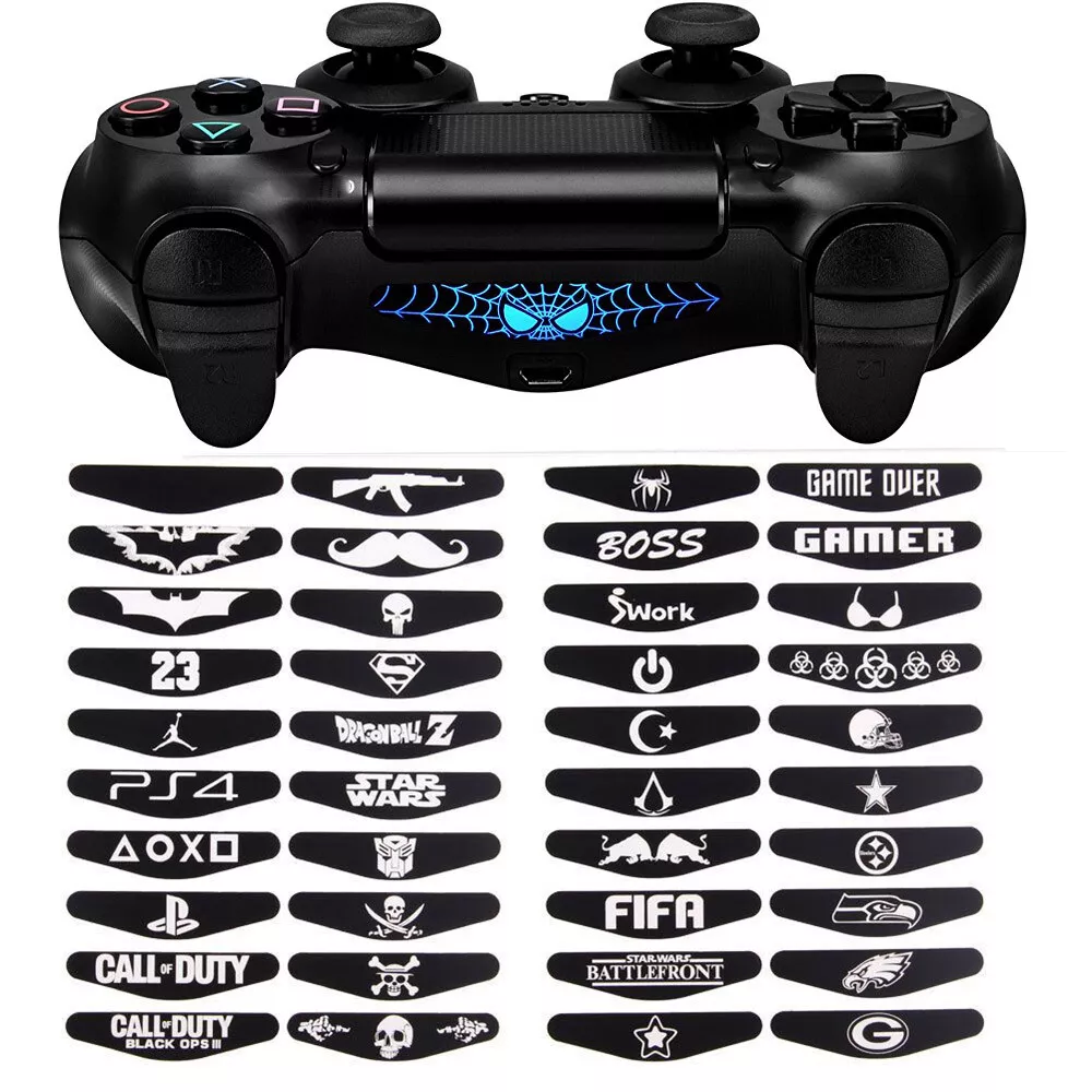 Række ud sollys overflade PLAYSTATION PS4 Controller Joypad Lightbar Sticker Decal Modding | eBay