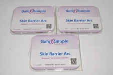 3-Pack New Safe N Simple SNS20630 Skin Barrier Arcs Thin Waterproof Exp 2026