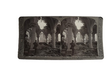 WW1 Stereoview RUINEN VON RICHEBOURG KATHEDRALE FRANKREICH UM 1918 Foto 3D
