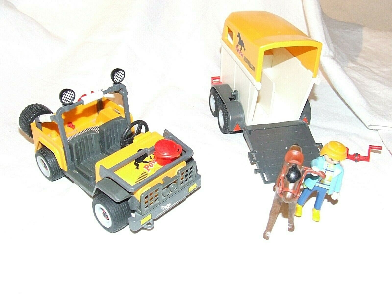 playmobil 3249 cavalière avec jeep cheval van eBay