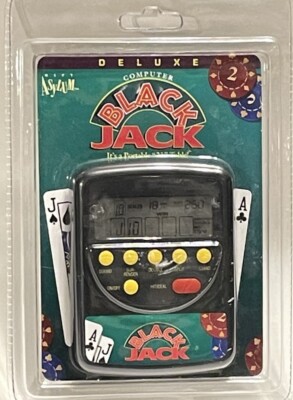 New Vintage 1996 Deluxe Computer Black jack Electronic Handheld Game Asylum