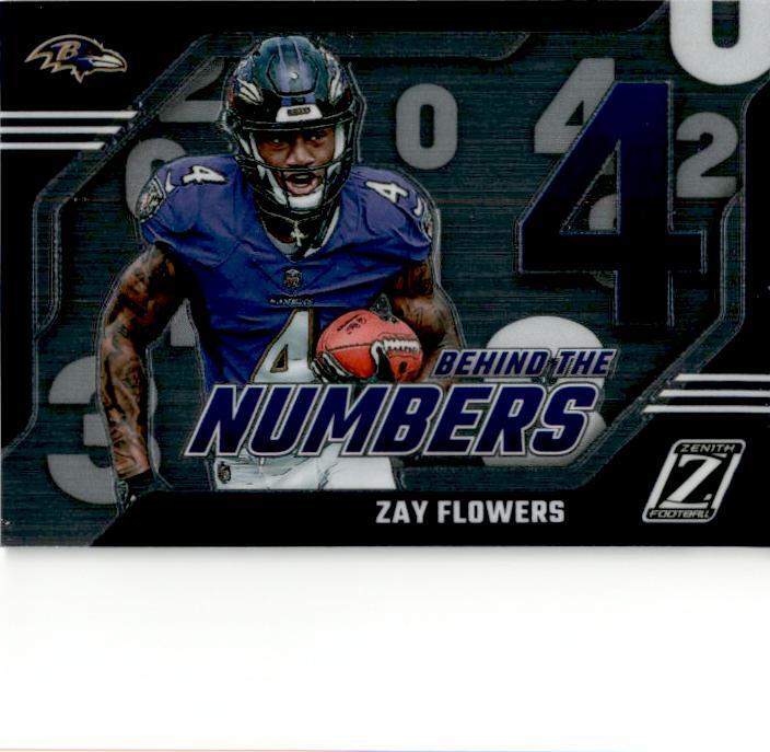 2023 Panini Zenith #30 Zay Flowers Behind The Numbers RC Rookie | eBay