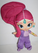 Nickelodeon Shimmer 15" Shine Plush Cloth Stuffed Doll Pink Hair Purple Genie