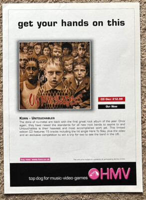 KORN ~ UNTOUCHABLES 2002 Full page UK magazine ad | eBay UK