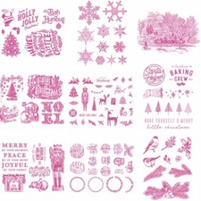 Skarpety Świętego Mikołaja Zrób to sam Szablon sitodruku Wielokrotnego użytku Szablony kratowe