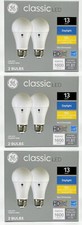  6 bulbs GE classic LED A19 Daylight Bulbs, 15 watts, 1600 Lumens , HD Light,
