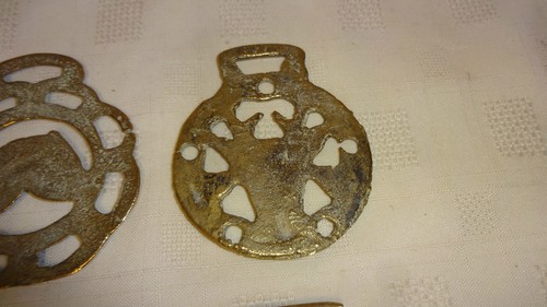 A Collection / Job Lot Of 6 Different Old Horse Brass / Brasses (set 7) - Picture 6 of 8