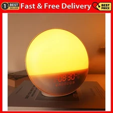 Sunrise Alarm Clock for Heavy Sleepers, Wake Up Light with Sunrise/Sunset Sim...