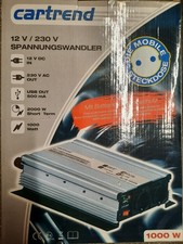 Cartrend 12V/230V Spannungswandler 1000W  Art.-Nr.80102 OVP+unbenutzt