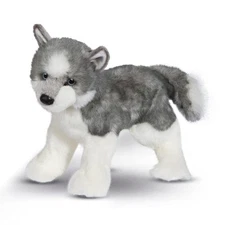 Sasha Plush Husky Puppy Stuffed Animal 16 inches Soft Realistic Design