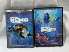Finding Nemo 2-Disc Collector’s Edition DVD + Finding Dory Disney Pixar Lot...