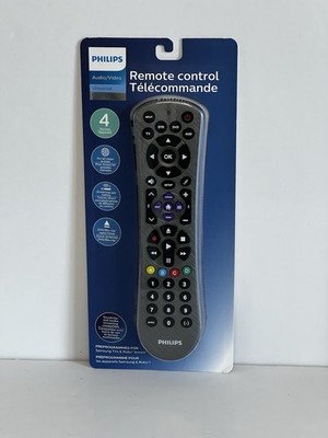 Philips Universal Remote For All Major Brands 4 Devices Preprogrammed Roku