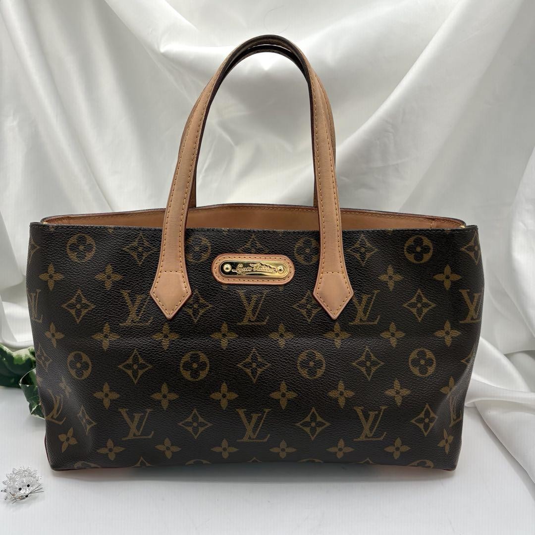 Louis Vuitton Wilshire PM Monogram Canvas Tote Designer Handbag Purse