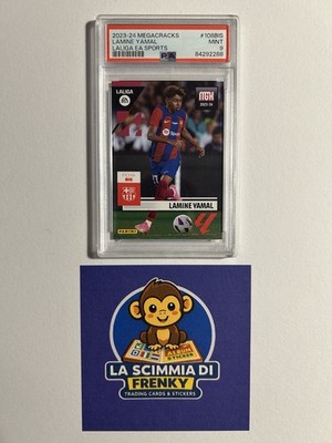 PANINI CARD MEGACRACKS MGK 2023 24 2024 108 BIS YAMAL ROOKIE BARCELONA PSA 9