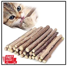 10 PCS Catnip Sticks Organic Cat Chew Toys Natural Plant Matatabi Silvervine Che