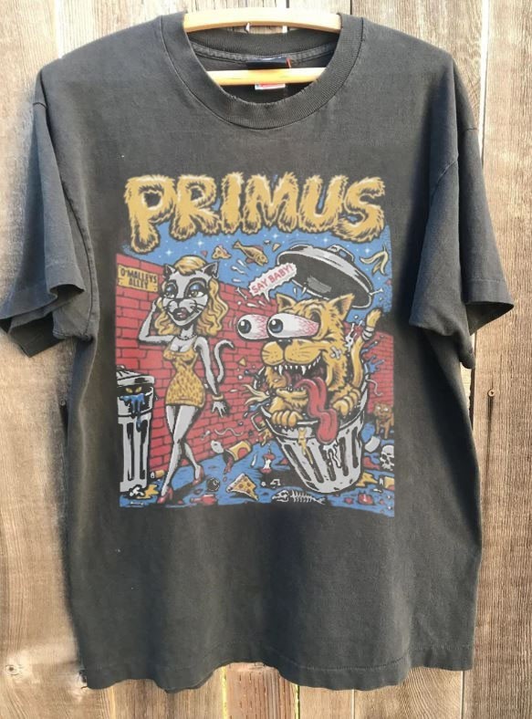 Vtg Primus Band Shirt Primus Tour Charcoal Short Sleeve Unisex S 5XL KH17651