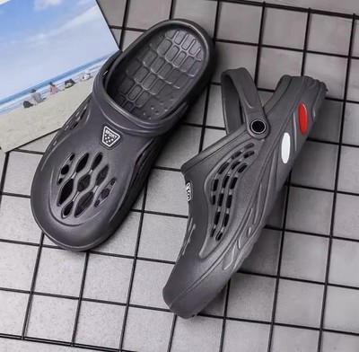 Slipper im Crocs-Stil Sommer für Herren Damen Sandalen rutschfest aus leichtem Gummi