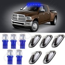 5X Roof Running Cab Marker Clear Cover + Free 12V Led for Dodge Ram 2500/3500