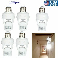 1/2/5X E27 Dimmable PIR Infrared Motion Sensor LED Light Lamp Bulb Holder Socket