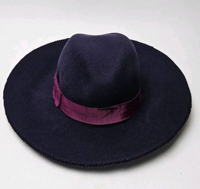 Lola Hats of NY Pinked Fedora 7199 100% Rabbit Hair Wool in