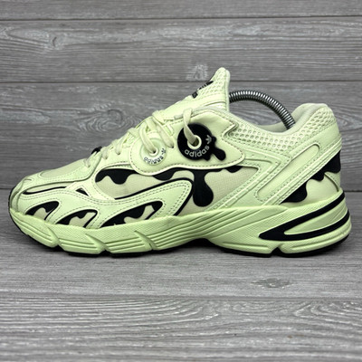 Adidas Astir Sneaker 'Almost Lime Paint Drip' Yellow Black Womens Size 10.5