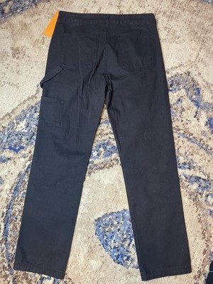 Von Dutch Double Knee Carpenter Jeans Mens 32X30 Black Pocketed