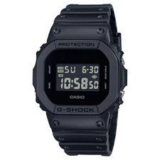 G-Shock DW-5600UBB-1JF Black Solid Colors LED Backlight