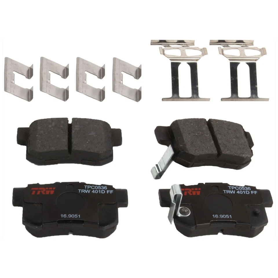 KIT TRW-062924-44 Kits de discos y pastillas de freno 2 ruedas traseras para Honda Element TL Foto 3 de 4