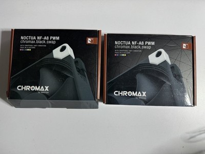 Noctua NF-A8 PWM 80mm Fan, 12V BLACK Chromax