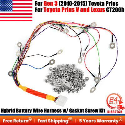 Hybrid Battery Wire Harness w/ Gasket Screw For Gen 3 Toyota Prius 2010-2015 US